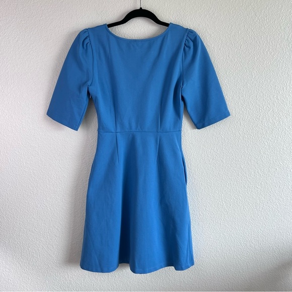 Betabrand Women’s Fit & Flare V-Neck Dress - Picture 2 of 11